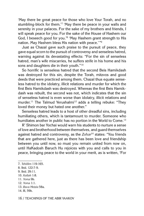 Teachings of The Abir Yaakov Vol. 1