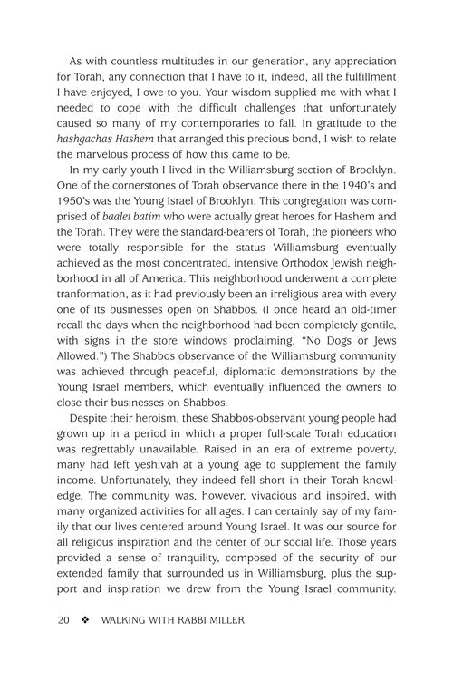 Artscroll: Walking with Rabbi Miller by Rabbi Morderchai Dolinsky