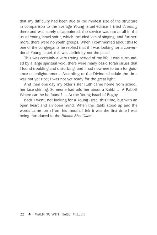 Artscroll: Walking with Rabbi Miller by Rabbi Morderchai Dolinsky