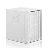 Schottenstein Ed Interlinear Hardcover Faux Leather Zemiros Set (6 vol) - White with Silver