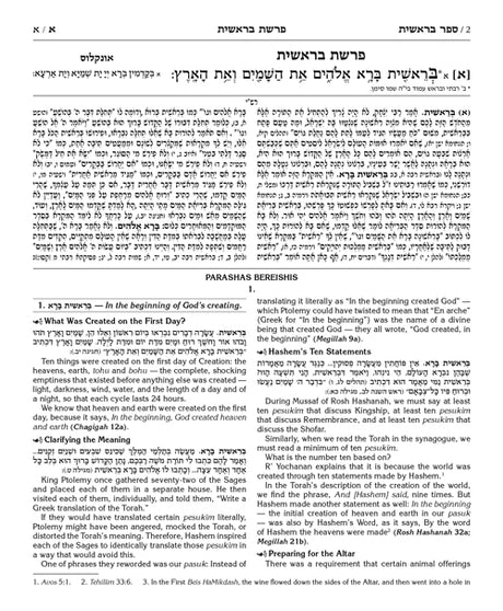 The Milstein Edition Chumash with the Teachings of the Talmud - Sefer Bereishis