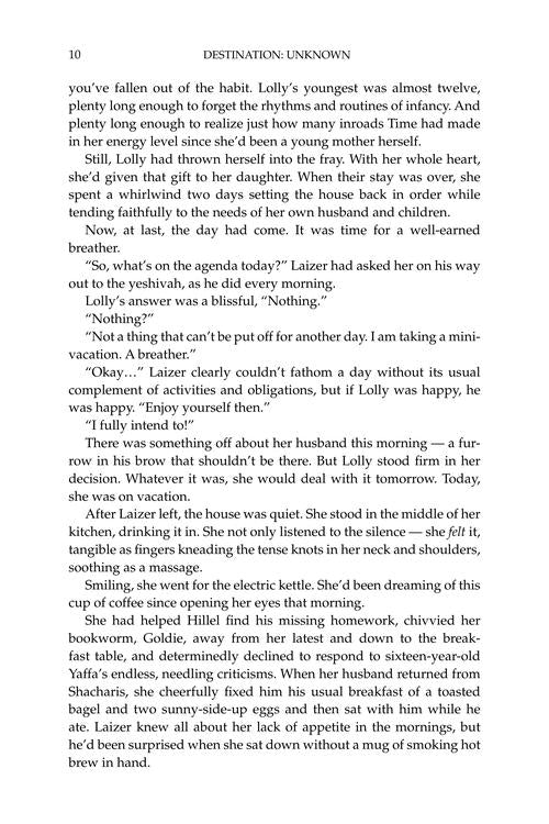 Destination Unknown - Novel