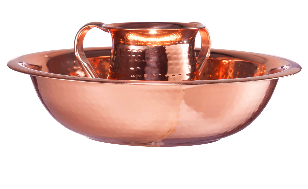 Washing Cup  And Bowl Set- Stainless Steel Copper Plated