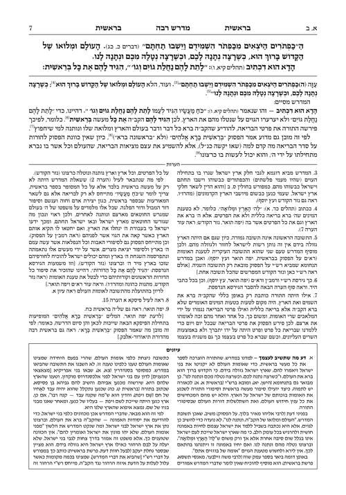 מדרש רבה בראשית א' בראשית-נח ארטסקרול