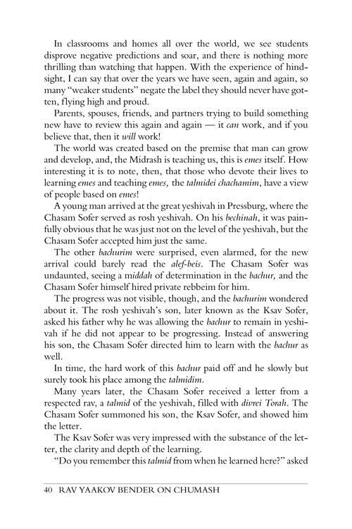 Rav Yaakov Bender on Chumash [Volume 1]
