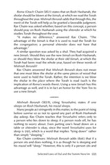 Rav Chaim Kanievsky on the Yamim Noraim