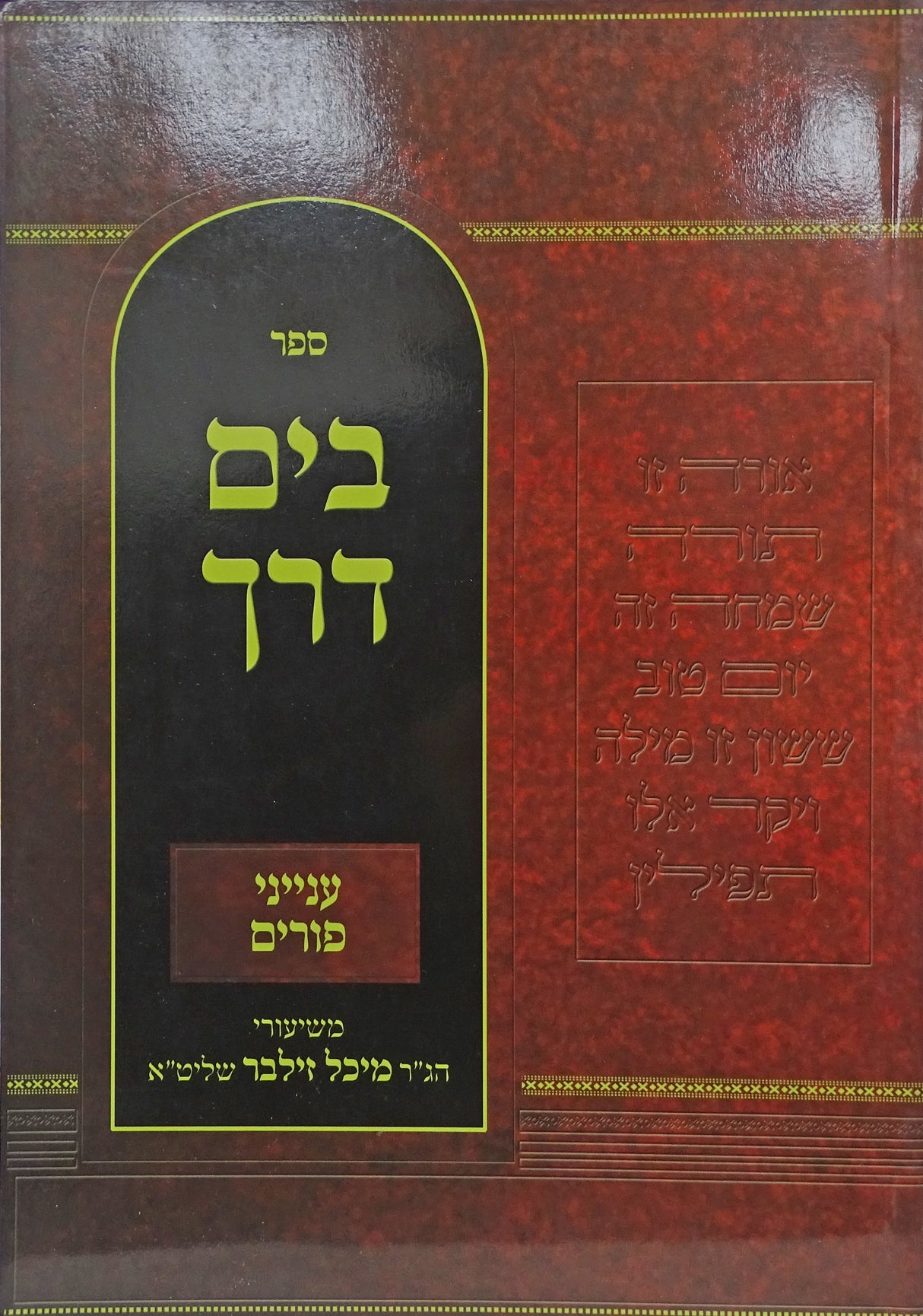 בים דרך רכה - ענייני פורים