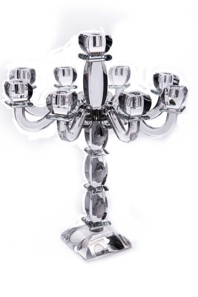 Candelabra -9 Branches-Ornate-Crystal