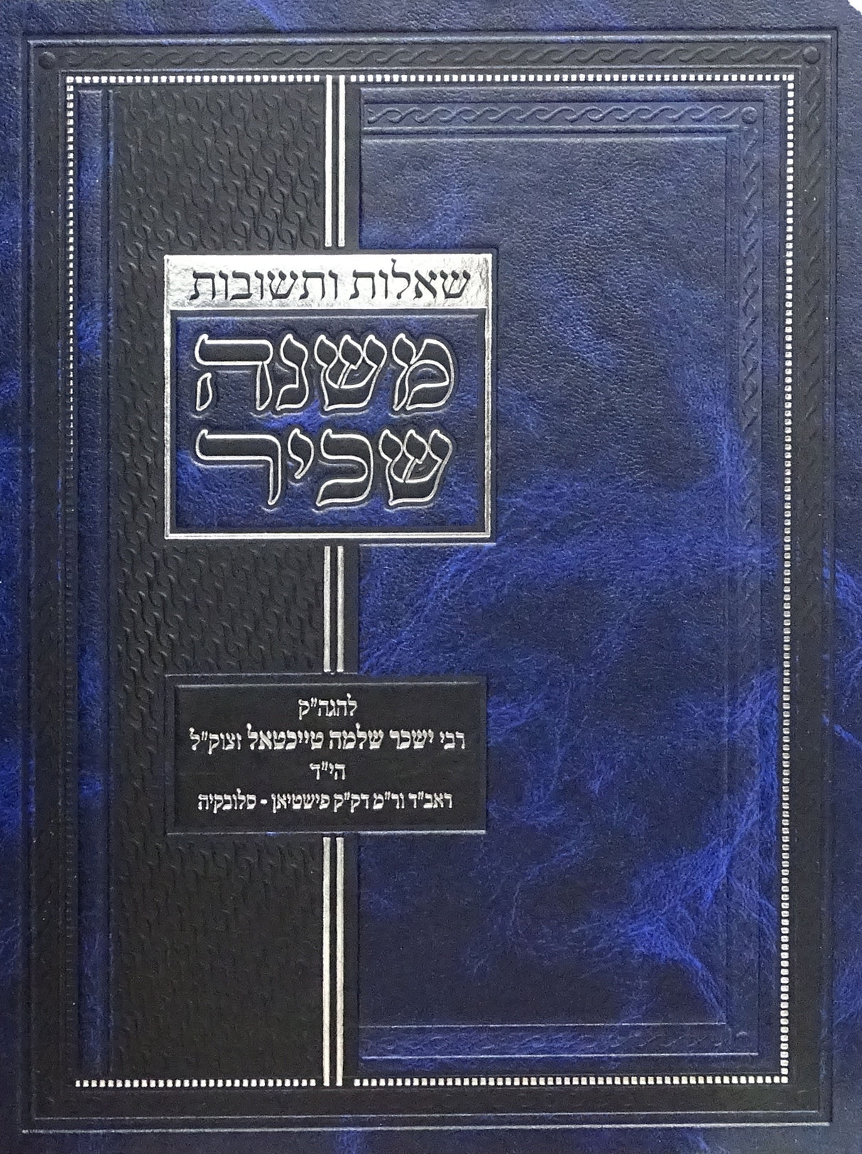שו"ת משנה שכיר יורה דעה