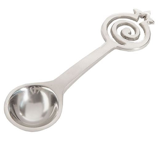 Yair Emanuel:Small Spoon - Aluminium - Spiral Pomegranate Handle