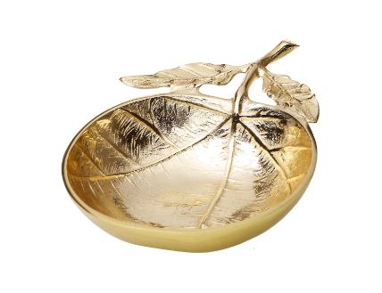 Gold Leaf Dish -- 21x15.2x5cm
