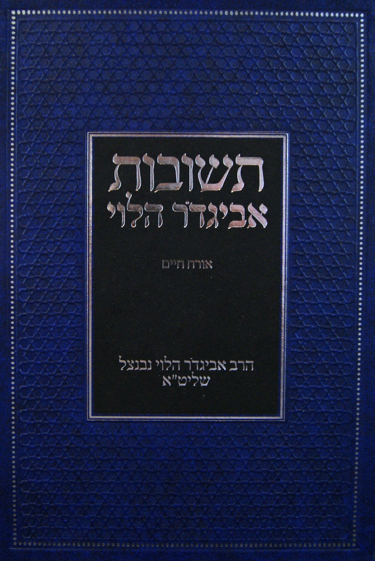 תשובות אביגדור הלוי - אורח חיים