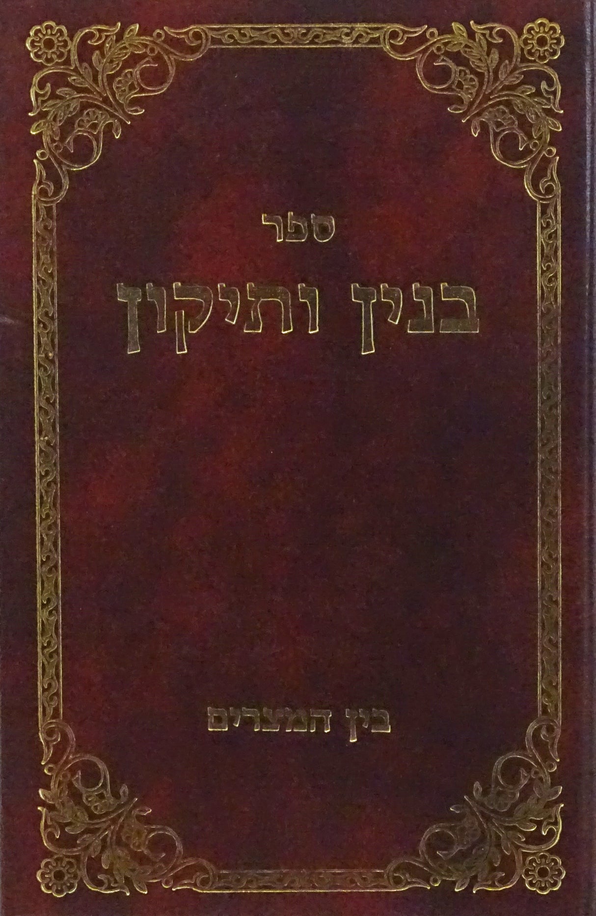 בנין ותיקון - בין המצרים