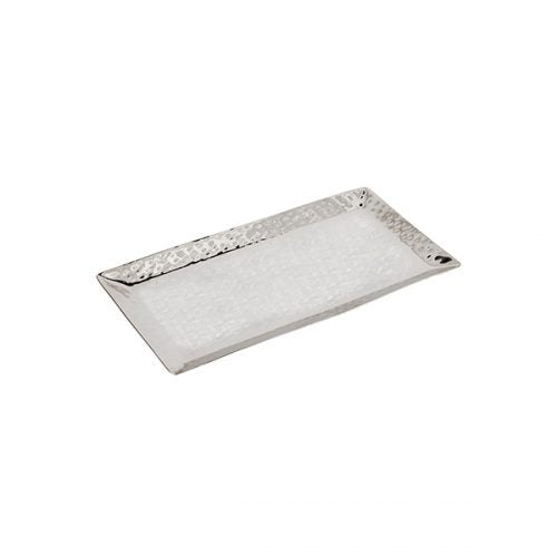 Yair Emanuel: Tray -Hammered Stainless Steel  20X32cm