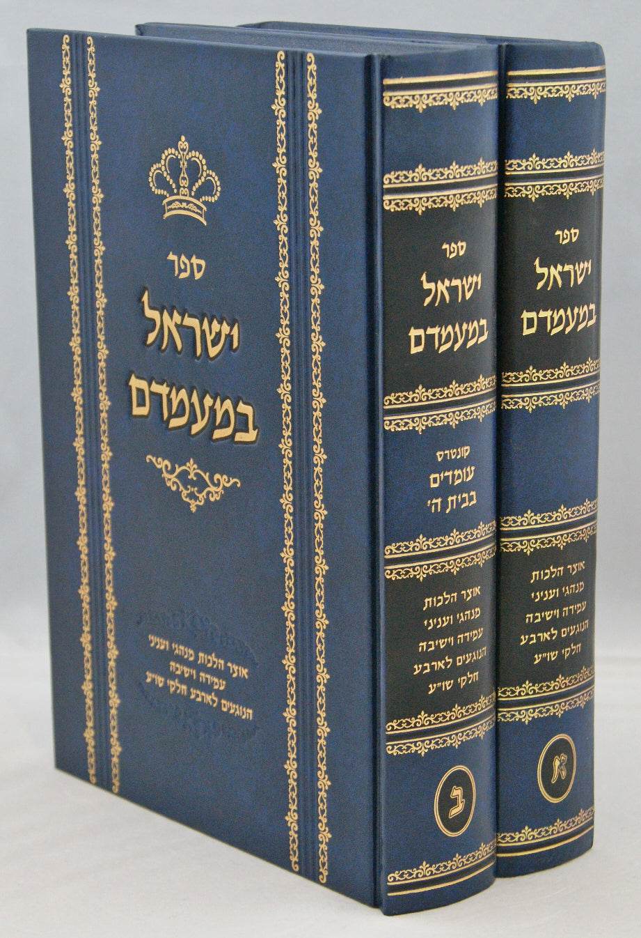 ישראל במעמדם ב' כרכים - הלכות ומנהגי עמידה וישיבה בד' חלקי שולחן ערוך