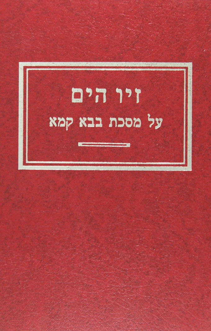 זיו הים בבא קמא א