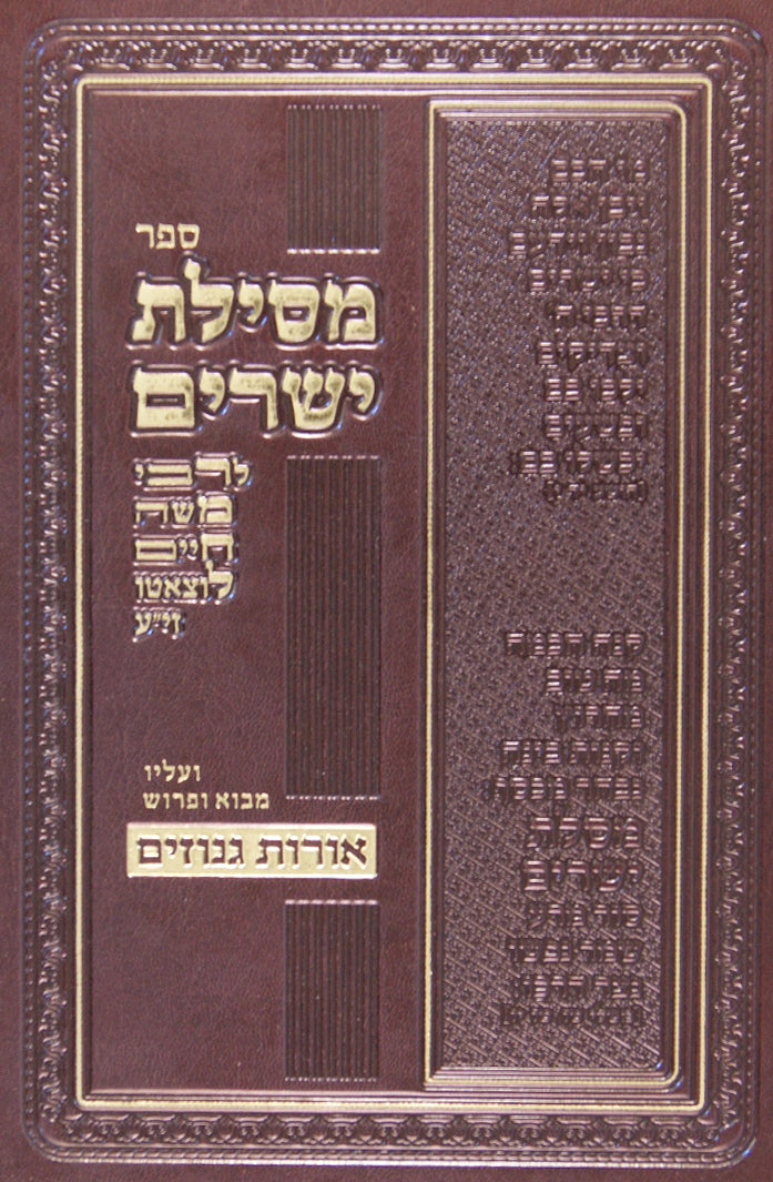 מסלת ישרים עם פירוש אורות גנוזים