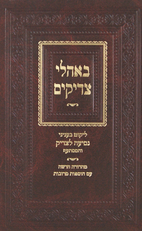 באהלי צדיקים - עניני נסיעה לצדיק