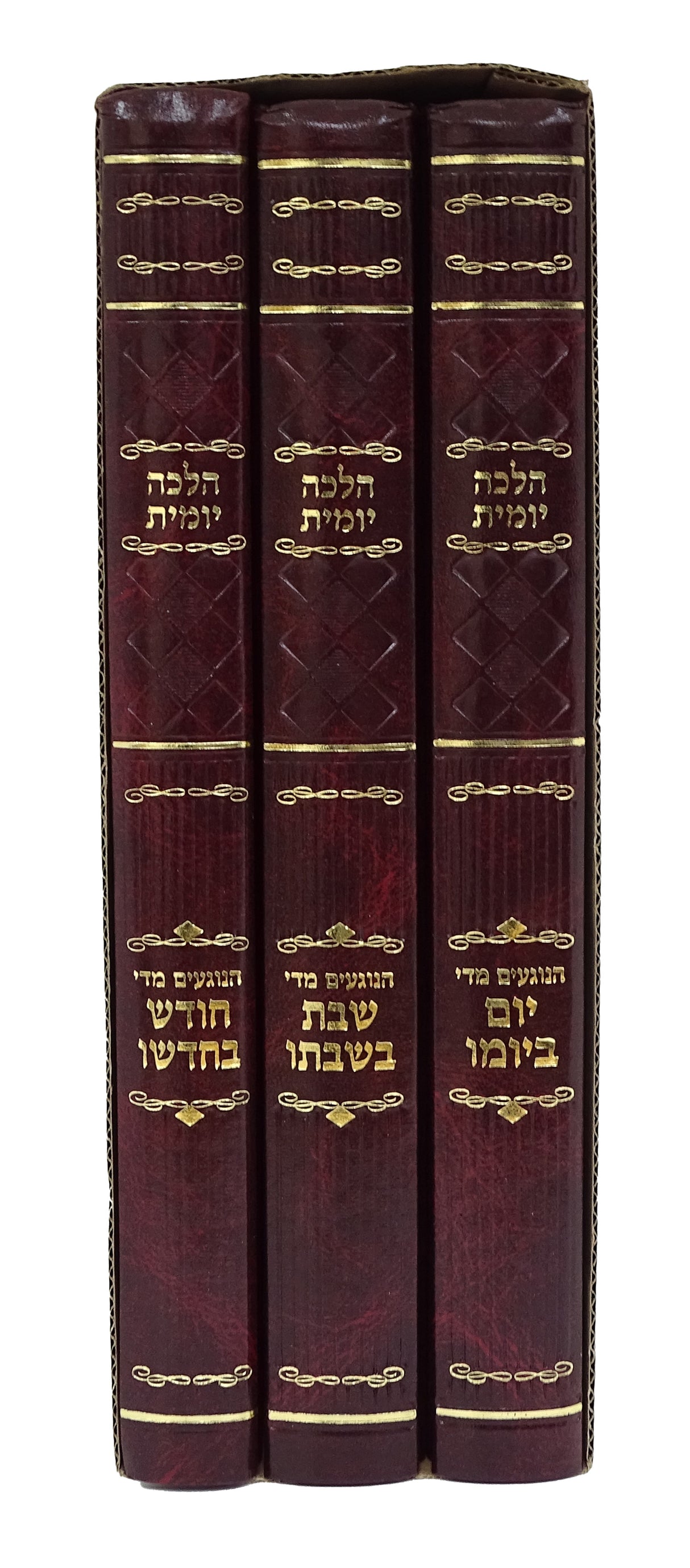 הלכה יומית חודש בחדשו/שבת בשבתו/יום ביומו ג' כרכים אידיש