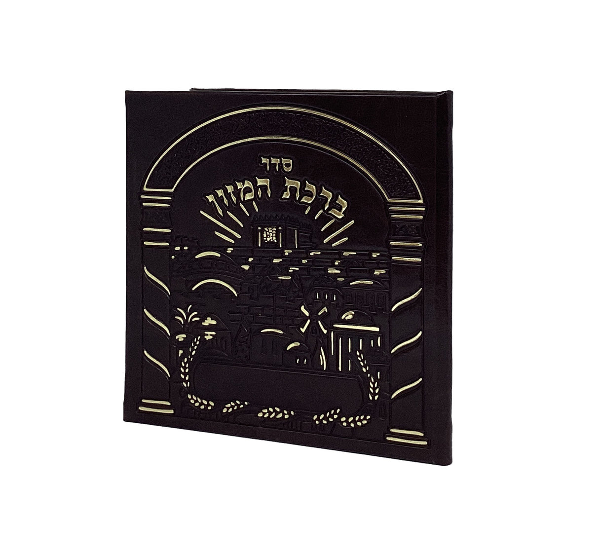 ברכון מרובע משוחזר עתיק פי יו חום כהה מבריק אשכנז 15 ס"מDark Brown shiny